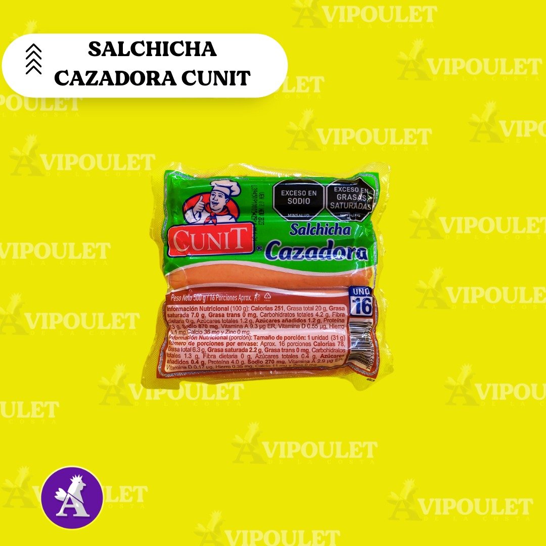 SALCHICHA CAZADORA CUNIT 500G X16