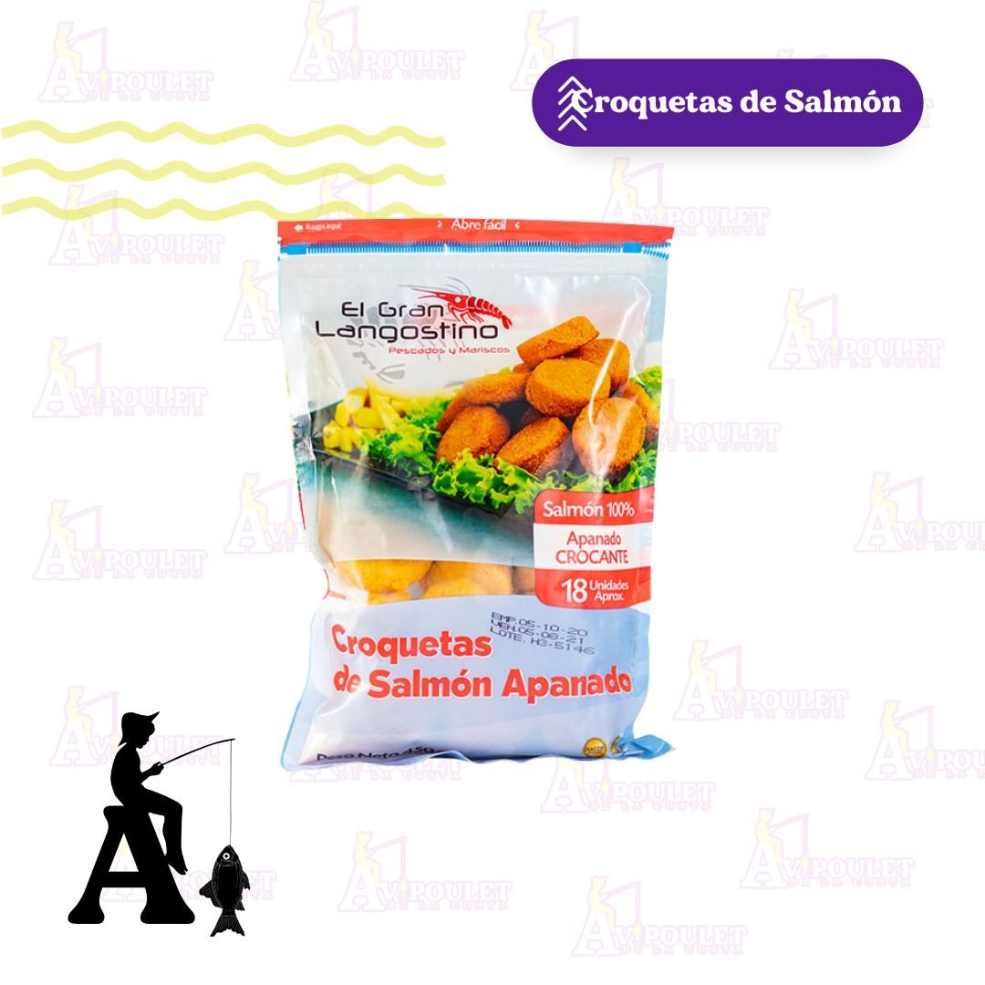 CROQUETAS DE SALM&Oacute;N X 450 GR
